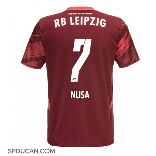 Muški Nogometni Dres RB Leipzig Antonio Nusa #7 Gostujuci 2024-25 Kratak Rukav